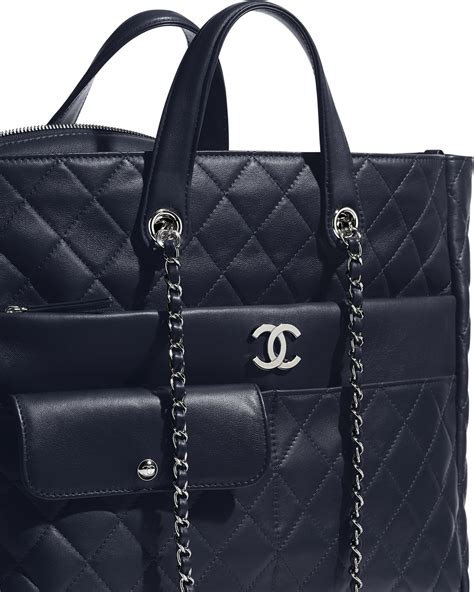 chanel large tote 2018|large zipped shopping bag Chanel.